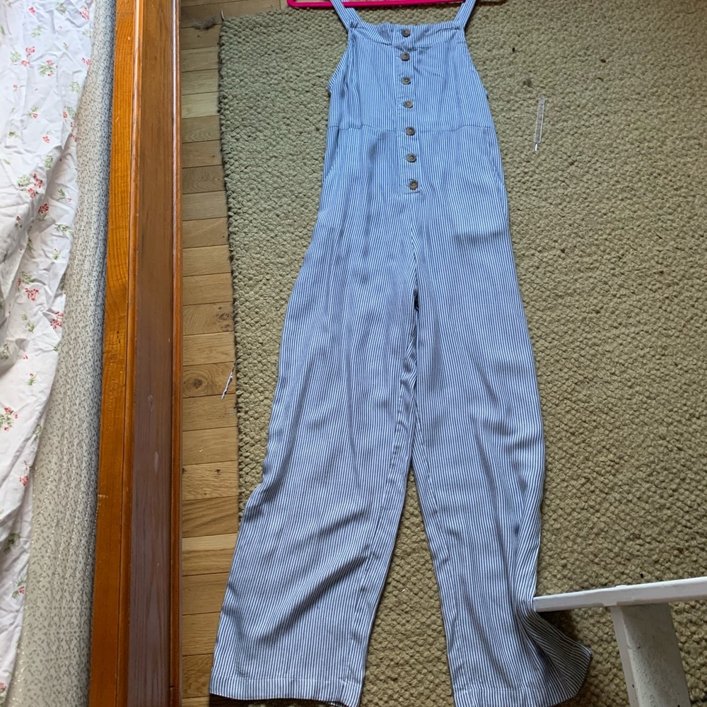 Striped One-piece Jumpsuit